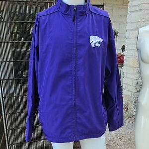 Colloseum Own The Stands Kansas State Wildcats Full Zip Purple Jacket SZ XL